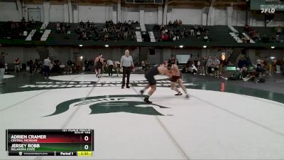 184 lbs 1st Place Match - Jersey Robb, Oklahoma State vs Adrien Cramer, Central Michigan