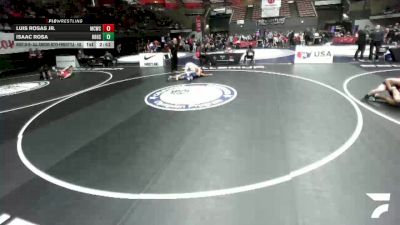 Cons. Round 2 - Luis Rosas Jr., Manteca Cobras Wrestling Club vs Isaac Rosa, Rancho Bernardo High School Wrestling