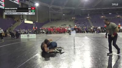 184 lbs 2nd Wrestleback (16 Team) - Ridge Schutte, McKendree vs Charlie Petit, Augustana (SD)