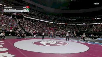 138-4A 1st Place Match - Kash Long, Roosevelt High School vs Rayce Schriever, Sand Creek