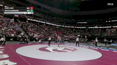 138-4A 1st Place Match - Kash Long, Roosevelt High School vs Rayce Schriever, Sand Creek