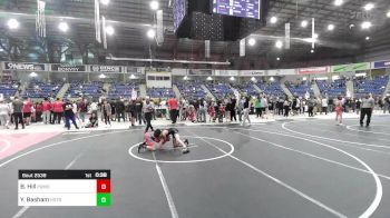 95 lbs Consi Of 4 - Brodie Hill, Pomona Elite vs Yandel Basham, Hotshots