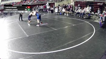 140 lbs Champ. Round 2 - Carter Brandt, Junior Eagles vs Jamesen Larsen, Louisville Wrestling Club
