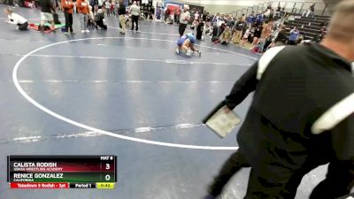 130 lbs 5th Place Match - Renice Gonzalez, California vs Calista Rodish, Ubasa Wrestling Academy