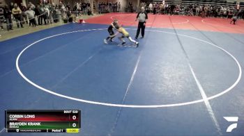 102 lbs Cons. Round 2 - Brayden Krank, Roseau vs Corbin Long, HLWW