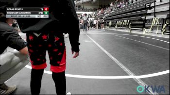 61 lbs Consi Of 8 #2 - Nolan Elwell, Tuttle Wrestling vs Beckham Cummings, Newcastle Youth Wrestling