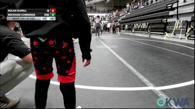 61 lbs Consi Of 8 #2 - Nolan Elwell, Tuttle Wrestling vs Beckham Cummings, Newcastle Youth Wrestling