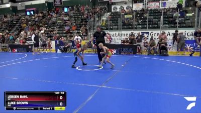 56 lbs Cons. Round 3 - Jebsen Bahl, WI vs Luke Brown, MO