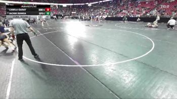 Girls 100 lbs Cons. Round 2 - Jackie Zuniga, Green Bay Preble-Girls vs Camila Garay, New Berlin West/Eisen.-Girls