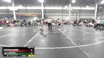 95 lbs Cons. Round 2 - Liam Sanchez, Middleton Middle School vs Kaynon Navarro, Bulldog Wrestling Club