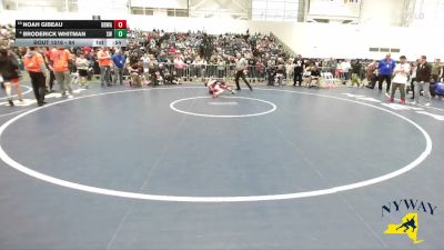 94 lbs 1st Place Match - Broderick Whitman, Xtreme Wrestling vs Noah Gibeau, Black Belt Wrestling Academy