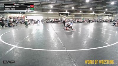 120 lbs Round Of 16 - Maverick Weyer, Tonganoxie vs Kierra Keys, MilLard South Wrestling Club