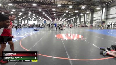 84 lbs Rd# 6- 9:00am Saturday Final Pool - Maddox Plambeck, Maryland BLACK vs Colin Logue, Mile High