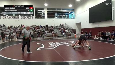 141 lbs Quarters & 1st Wb (16 Team) - Jason Saenz, Mt. San Antonio College vs Micah Van Grol, Santa Ana