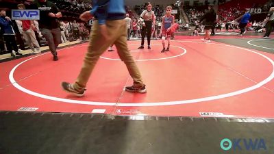 67 lbs Round Of 16 - Hunter Hunsaker, Collinsville Cardinal Youth Wrestling vs Lloyd Gregston, Bartlesville Wrestling Club