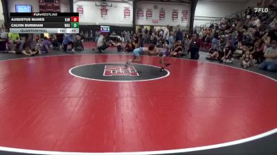 58-63 lbs Quarterfinal - Augustus Manes, Burlington Junior Wrestling vs Calvin Burnham, WACO