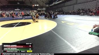 56 lbs Quarterfinal - Sawyer Hedeen, Punisher Wrestling Company vs Berrick Lehner, Cle Elum Mat Miners Wrestling Club