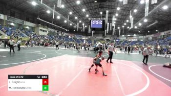 65 lbs Consi Of 8 #2 - Lincoln Knight, Arvada West vs Michael Hernandez, Wrecking Crew