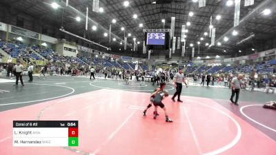 65 lbs Consi Of 8 #2 - Lincoln Knight, Arvada West vs Michael Hernandez, Wrecking Crew