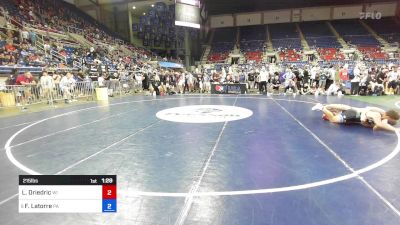 215 lbs Rnd Of 32 - Luke Driedric, WI vs Franco Latorre, PA