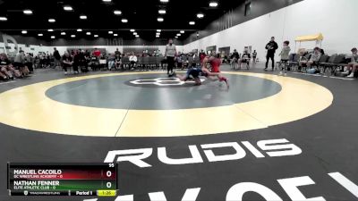 95 lbs Placement Matches (8 Team) - Nathan Fenner, Elite Athletic Club vs Manuel Cacoilo, DC Wrestling Academy