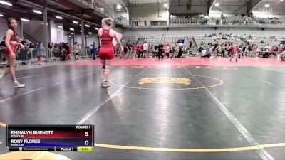 125 lbs Round 3 - EmmaLyn Burnett, Missouri vs Rory Flores, Missouri