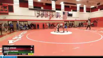 126 lbs Champ. Round 1 - Emilio Jimenez, Granger vs Junior Santiago, Warden
