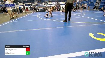 49 lbs 3rd Place - Mason Gregory, Choctaw Ironman Youth Wrestling vs Brody Boyd, Team Tulsa Wrestling Club