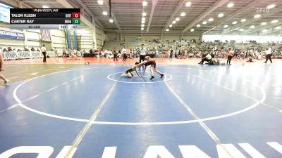 80 lbs Rr Rnd 2 - Talon Klesh, Grit Mat Club Blue vs Carter Ray, Broad Axe White
