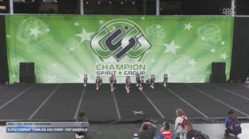 Alpha Company Tumbling and Cheer - Tiny Generals [2025 L1 Tiny - Novice - Restrictions Day 1] 2025 CSG Indy Challenge