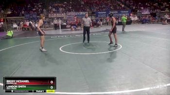 D 1 120 lbs Champ. Round 1 - Brody Mcdaniel, Central BR vs Landon Smith, Holy Cross