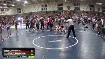 95 lbs Semifinal - Julian (Gullien) Holguin, Amateur Wrestling Academy vs Thiago Javier Silva, RED WAVE WC