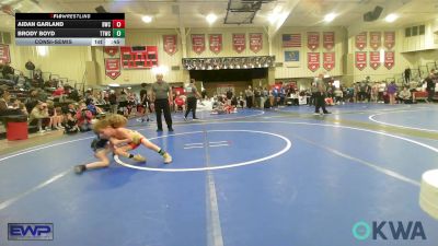 49 lbs Consolation - Aidan Garland, Berryhill Wrestling Club vs Brody Boyd, Team Tulsa Wrestling Club