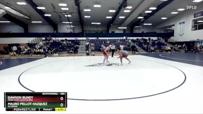 285 lbs Semifinal - Dawson Bundy, Penn State Unattached vs Mauro Pellot-Vazquez, Alvernia