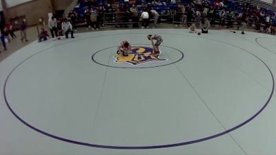 8U Boys - 43 lbs Cons. Round 3 - Jeremiah Sanders, Red Cobra Wrestling Academy vs Ridge Jessop, Montana