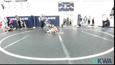 85 lbs Quarterfinal - Waylon Rowell, Elgin Wrestling vs Cannon Hines, Marlow Outlaws