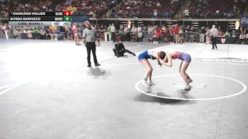 G 100 lbs Cons. Round 4 - Charleigh Hollier, Rayne Girls vs Alyssa Bartucco, Mandeville Girls