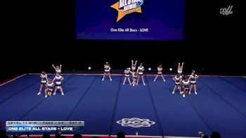 One Elite Allstars - Love [2026 L1.1 Mini - PREP - D2 Day 2] 2026 UCA & UDA All Star Nationals
