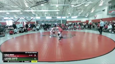 184 lbs Finals (2 Team) - Cole Gray, Western Colorado vs Cayden White, Minot State (N.D.)