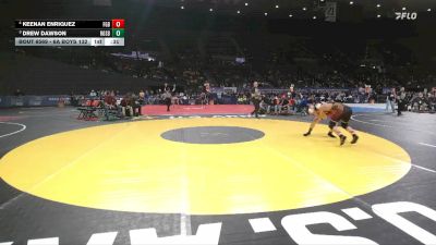 6A Boys 132 lbs Cons. Semi - Drew Dawson, Roseburg Boys vs Keenan Enriquez, Forest Grove Boys