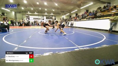 112 lbs Rr Rnd 4 - Dawson Beckley, Team Tulsa Wrestling Club vs Maverick Montgomery, Skiatook Youth Wrestling