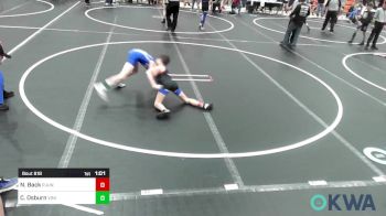 80 lbs Semifinal - Noah Back, R.A.W. vs Carson Osburn, Vinita Kids Wrestling