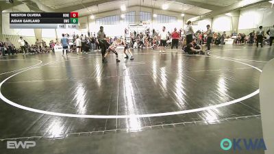 58 lbs Rr Rnd 4 - Weston Olvera, Honey Badgers Wrestling Club vs Aidan Garland, Berryhill Wrestling Club