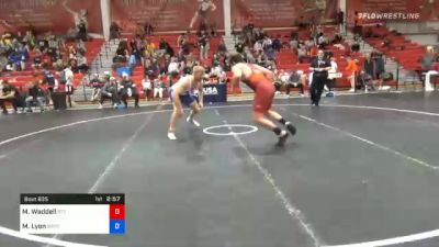 86 kg Consolation - Matthew Waddell, Regional Training Center South vs Max Lyon, Boilermaker RTC