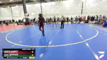 147 lbs Cons. Semi - Simeon Barrett, Grizzly Wrestling Club vs Izaya Terpening, Unaffiliated