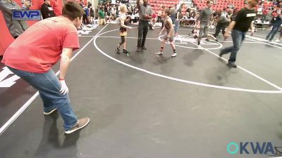 90 lbs Consolation - Brantley Allison, Checotah Matcats vs Jace Keim, Heat