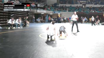 126 lbs Consi Of 8 #1 - Owen Salvato, Eastside vs Jake Porter, Gaffney