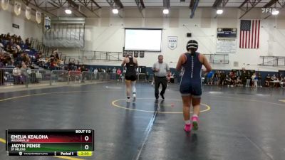 170 lbs Quarterfinal - Jadyn Pense, St Helens vs Emelia Kealoha, WIlsonville