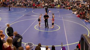 132 lbs Champ. Round 1 - Alex Burger, Clarence vs Elida Mullins, Orchard Park