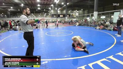 113 lbs Round 3 (6 Team) - Jacob Hooker, BELIEVE TO ACHIEVE vs Titus Anderson, SHENANDOAH VALLEY WC